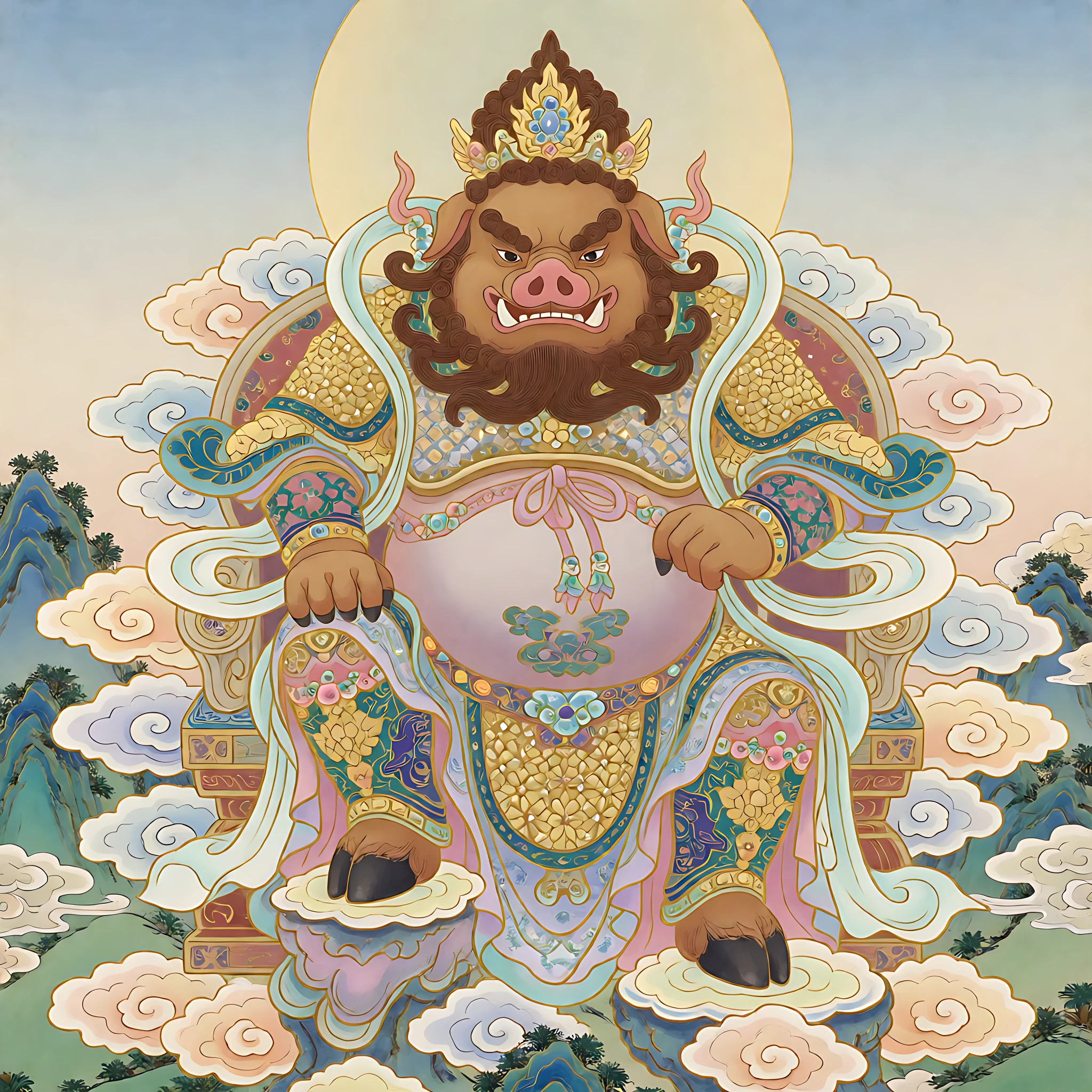 Dangkang, the tusked harvest boar