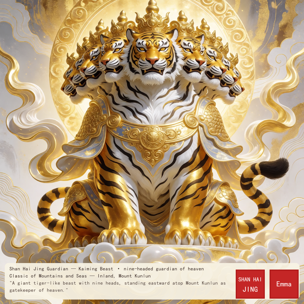 Kaiming Beast — example of a curated guardian portrait