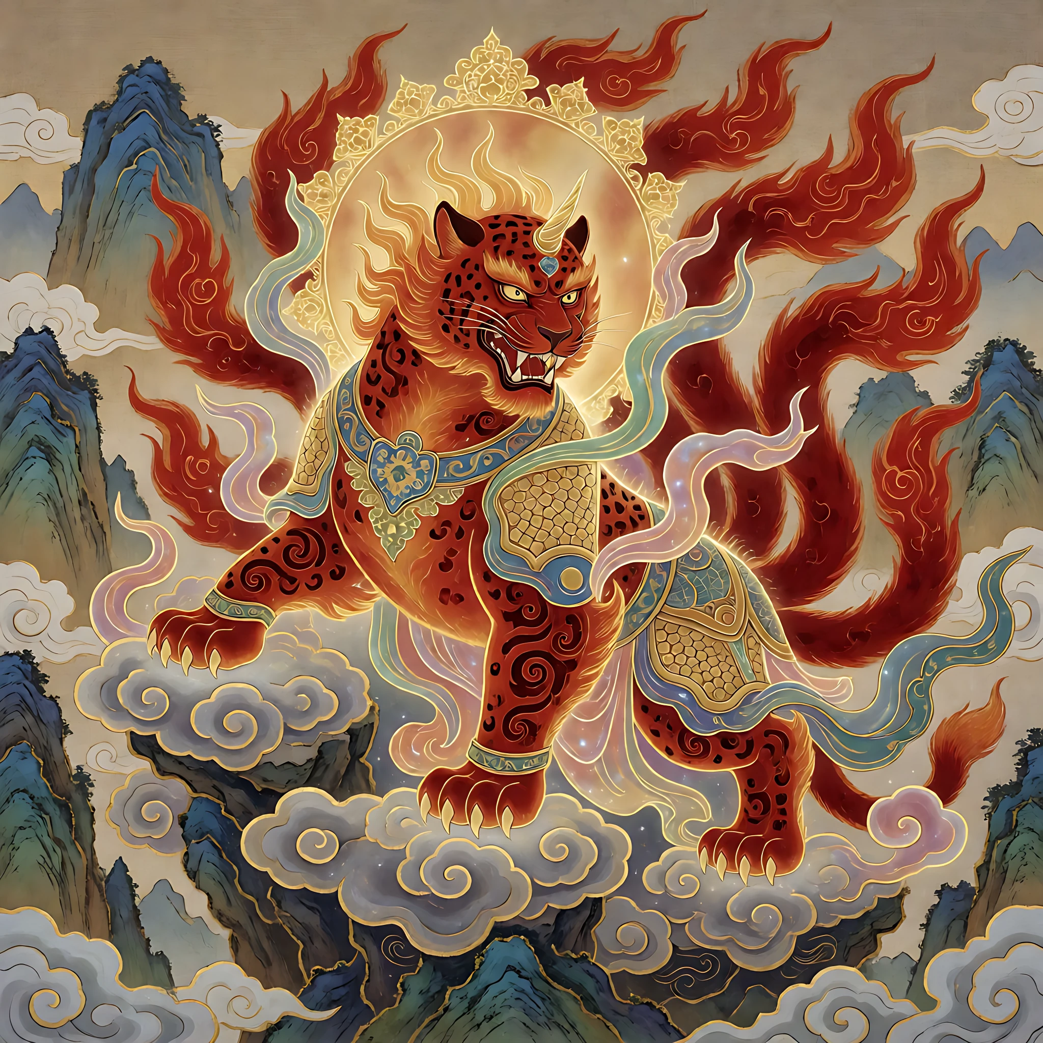 Zheng, five-tailed crimson guardian
